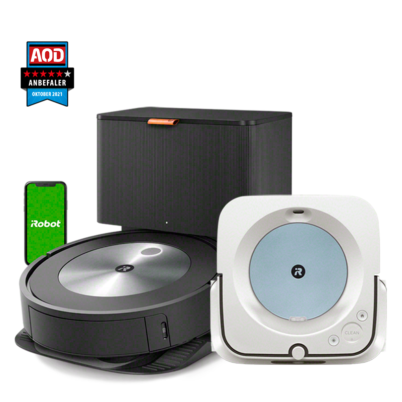 Alternativ illoyalitet Frivillig iRobot® Roomba® j7+ & Braava jet® m6 hvid/blå Bundle